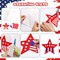 24 Pack Memorial Day Decorations Patriotic Suncatcher Paper Craft Kits, Stained Glass Effect Paper Suncatchers Arts and Crafts DIY Window Cling Sticker for Independence Day Veterans Day Class